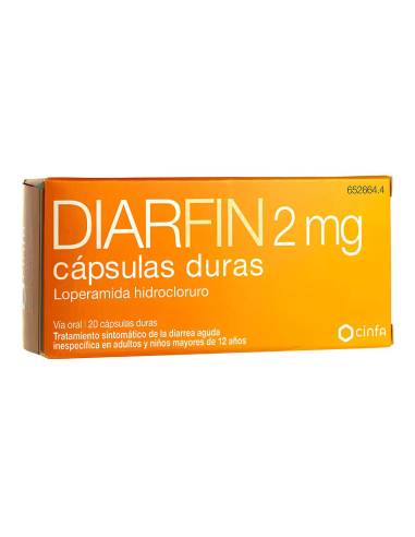 DIARFIN 2 MG 20 CAPSULAS