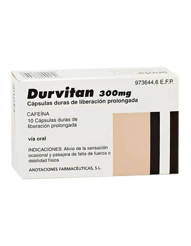 DURVITAN 300 MG 10 CÁPSULAS LIBERACIÓN PROLONGADA