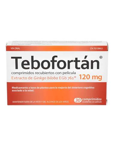 TEBOFORTAN 120 MG 30 COMPRIMIDOS RECUBIERTOS