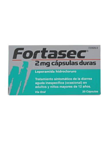 FORTASEC 2 MG 20 CAPSULAS