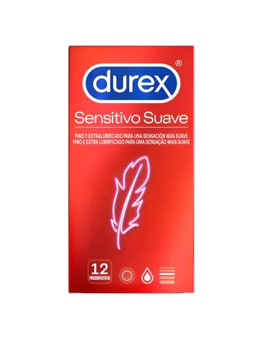 DUREX PRESERVATIVOS SENSITIVO SUAVE 12 UNIDADES