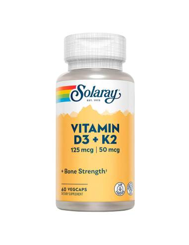 SOLARAY VITAMIN D3 + K2 60 CÁPSULAS