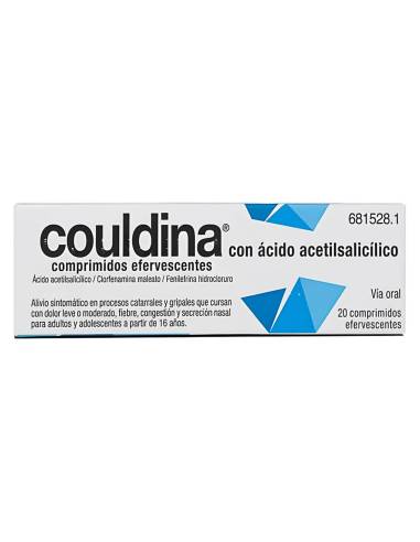 COULDINA CON ACIDO ACETILSALICILICO 500/2/7.5 MG