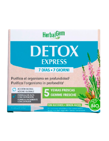 PRANAROM YEMOCOMPLEJOS DETOX EXPRESS MONODOSE BIO 7X10 ML