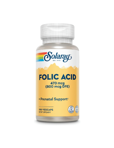 SOLARAY ACIDO FOLICO 800 MCG 100 VEGCAPS