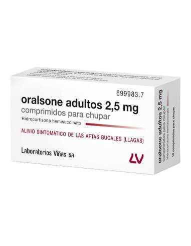 ORALSONE ADULTOS 2.5 MG 12 COMPRIMIDOS PARA CHUPAR