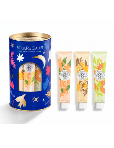 ROGER & GALLET CREMA MANOS NEROLI+BOIS D'ORANGE+FLEUR D'OSMANTHUS TRIPLO PACK