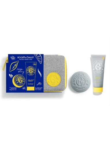 ROGER & GALLET HOMME BARRA AFEITAR 100G + GEL AFTERSHAVE 75ML PACK